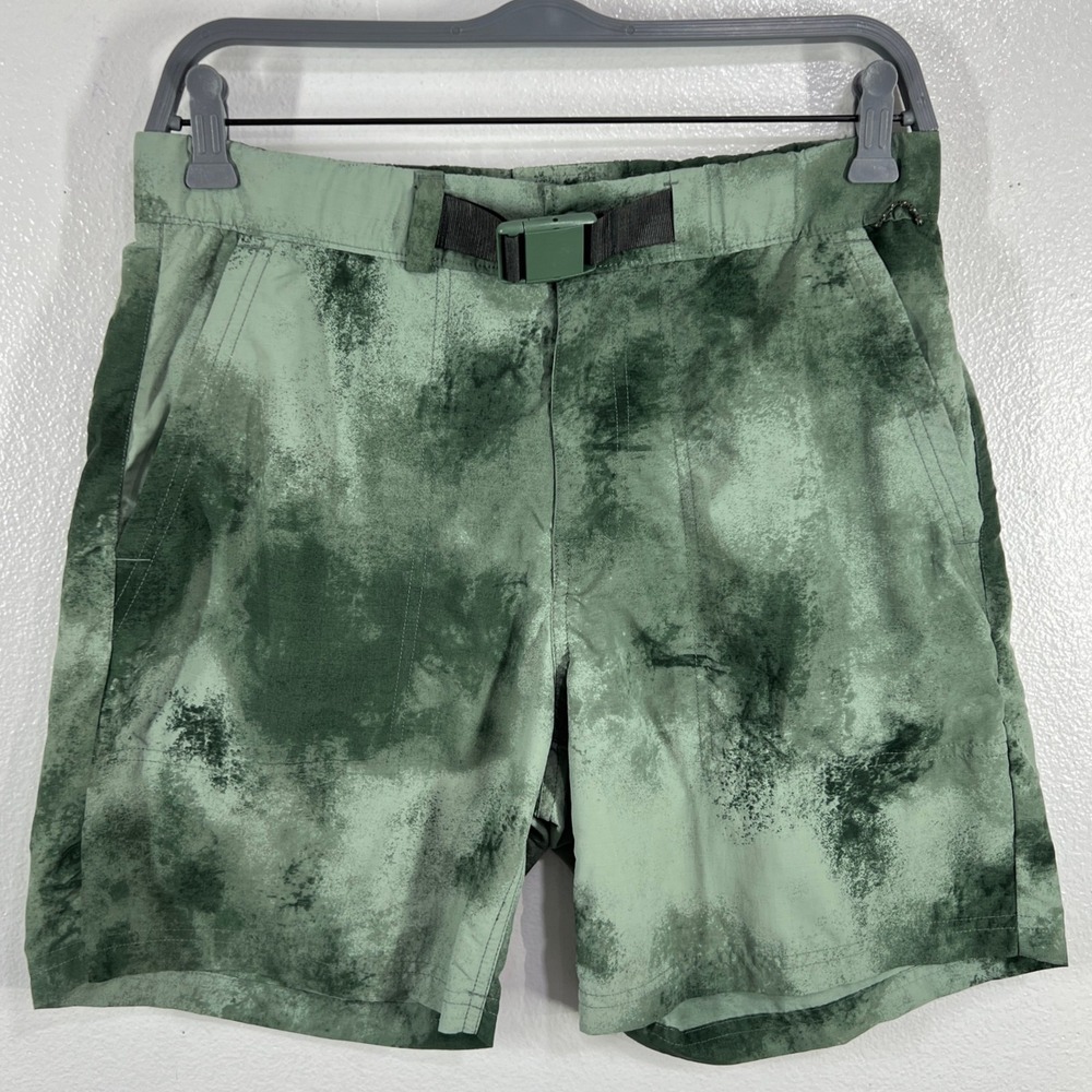REI‎ Co-op Sahara Amphib Shorts Men's Small Green Space Camo Hiking Travel